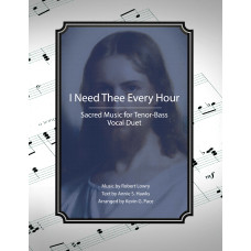 I Need Thee Every Hour, sacred music for vocal duet