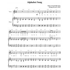 The Alphabet Song, vocal solo or unison choir